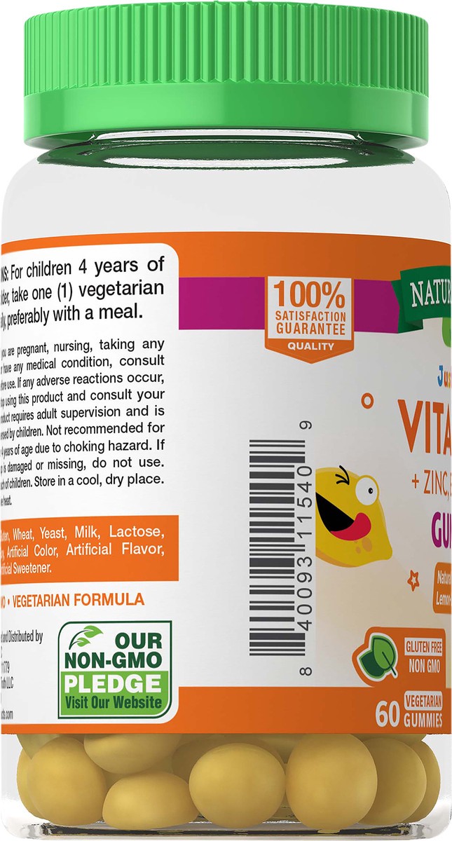 slide 5 of 5, Nature's Truth Just 4 Kidz Vitamin C plus Zinc, Echinacea Gummies, 60 ct