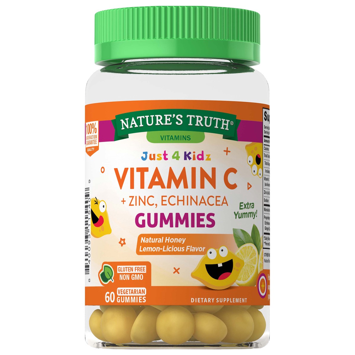 slide 1 of 5, Nature's Truth Just 4 Kidz Vitamin C plus Zinc, Echinacea Gummies, 60 ct