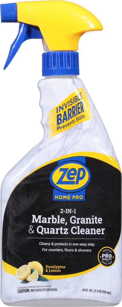 slide 5 of 9, Zep Home Pro 2-in-1 Eucalyptus & Lemon Marble, Granite & Quartz Cleaner 24 fl oz, 24 fl oz
