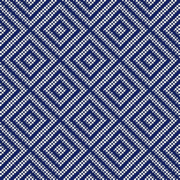 slide 4 of 7, Blue Printed Fabric Strips By Loops & Threads, 2.5 in x 42 in