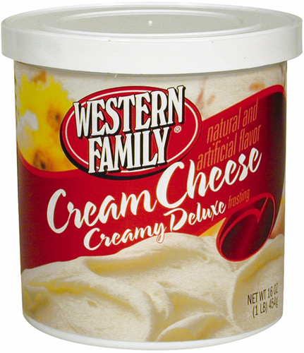 slide 1 of 1, Western Family Cream Cheese Frosting, 16 oz