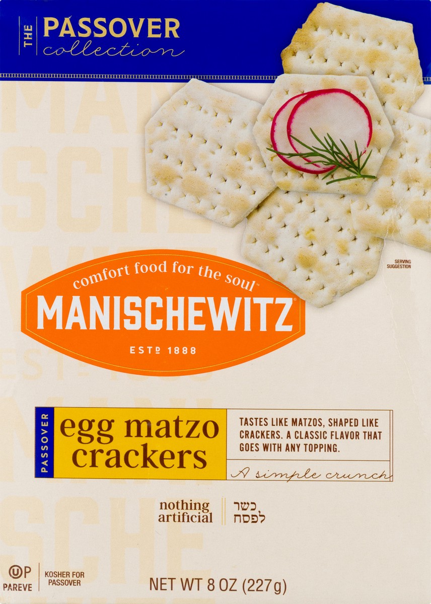 slide 9 of 10, Manischewitz Egg Matzo Crackers - Kosher For Passover, 8 oz