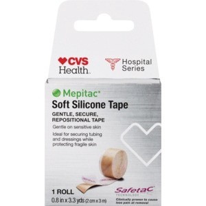slide 1 of 1, CVS Health Mepitac Gentle Securement Tape, 1 ct