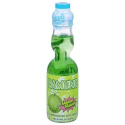 Ramune Carbonated Melon Flavor Soft Drink 6.76 fl oz