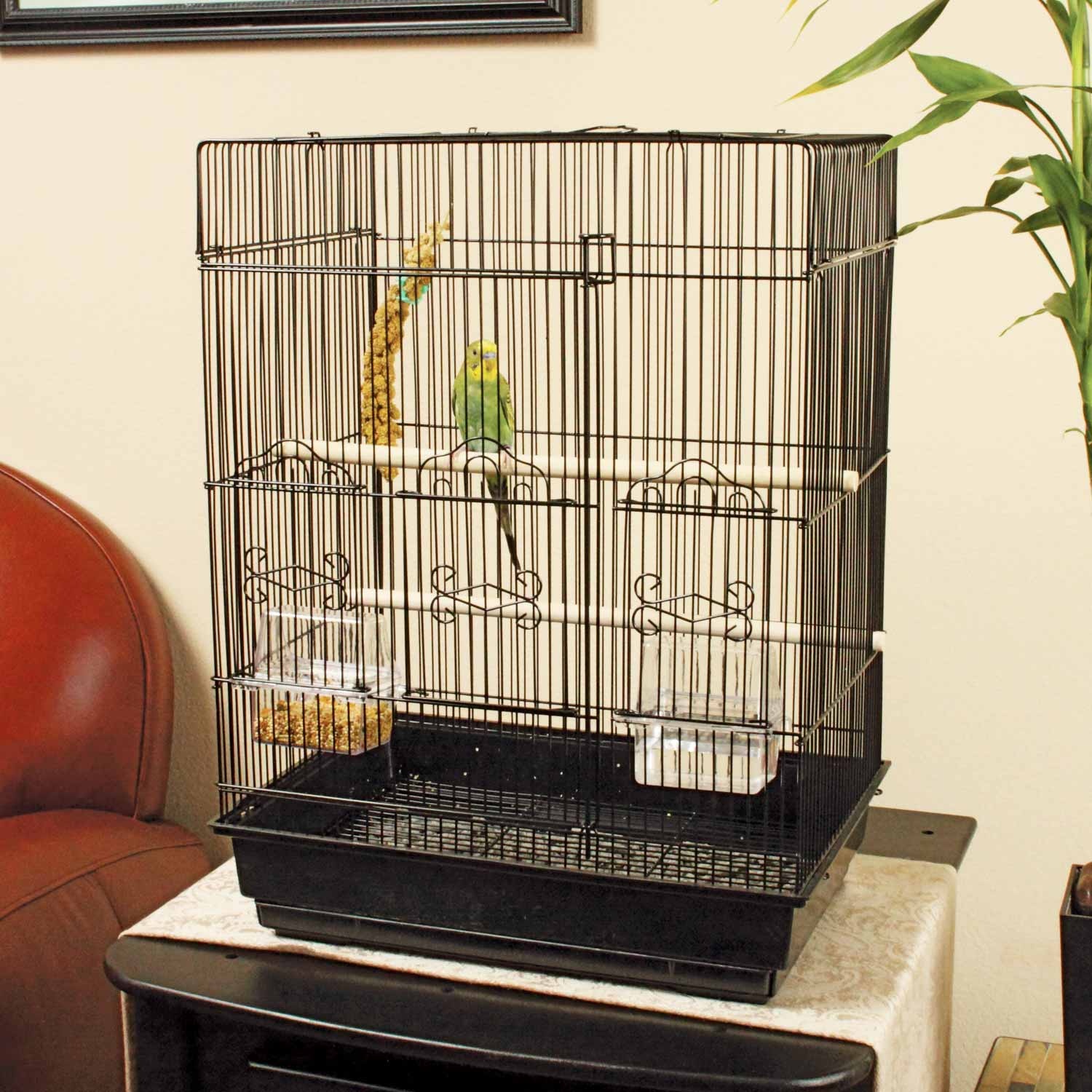 slide 1 of 1, You & Me Square Top Parakeet Cage, 1 ct