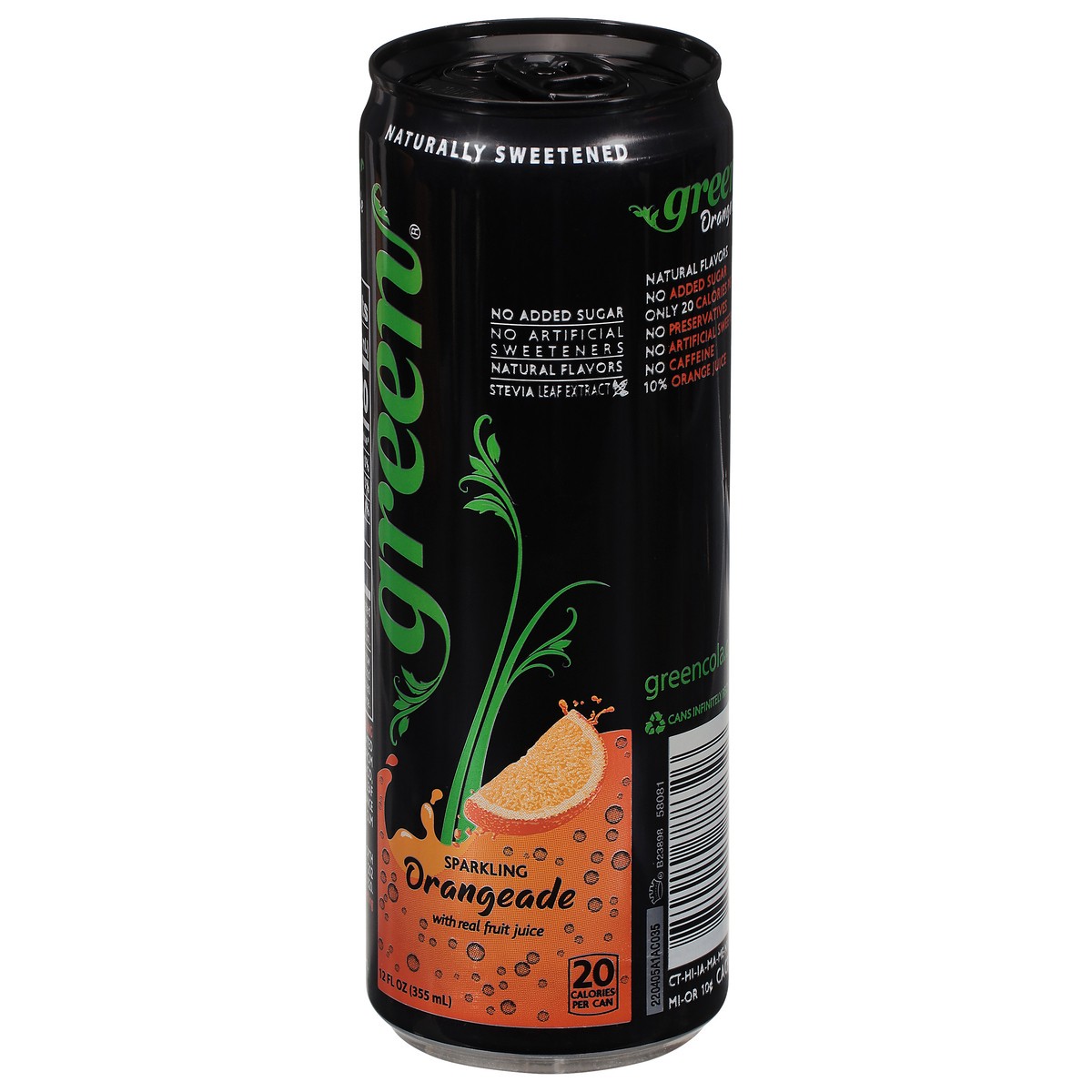 slide 3 of 11, Green Cola Orangeade Soda - 11.15 oz,