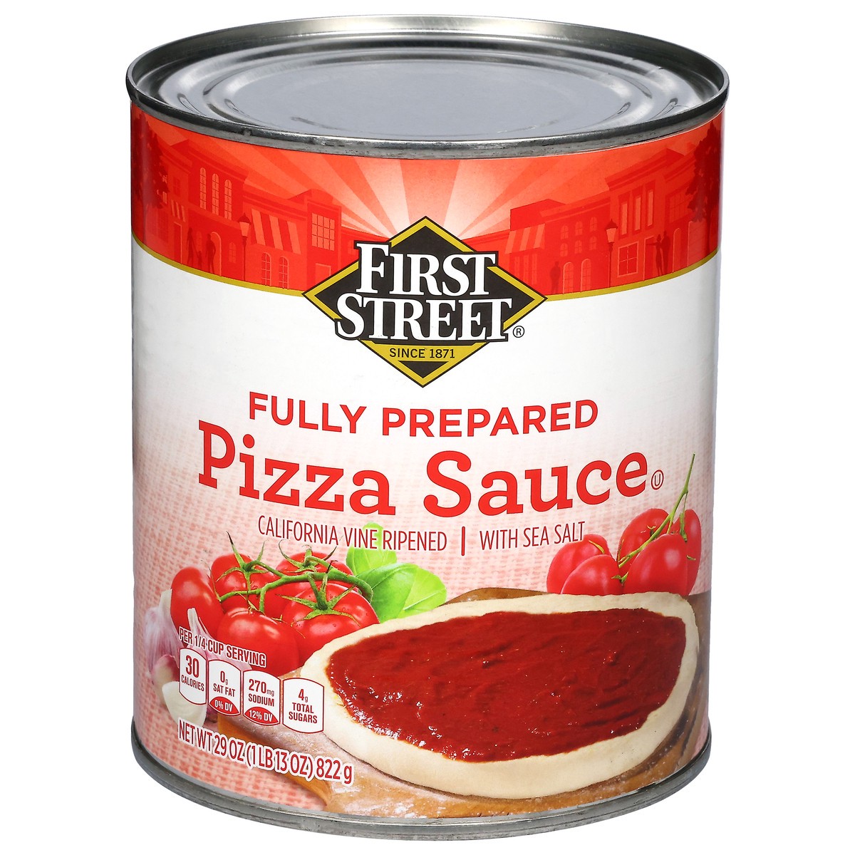slide 4 of 4, First Street Fs/Lr Pizza Sauce, 28 oz