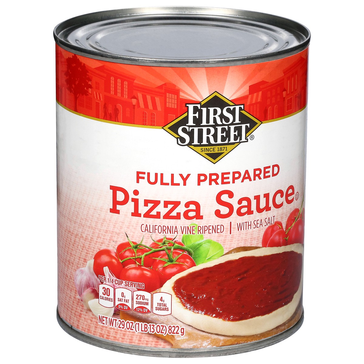 slide 2 of 4, First Street Fs/Lr Pizza Sauce, 28 oz