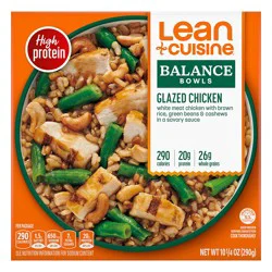 Lean Cuisine Frozen Meal Glazed Chicken, Protein Kick Microwave Meal, Frozen Chicken Dinner, Frozen Dinner for One