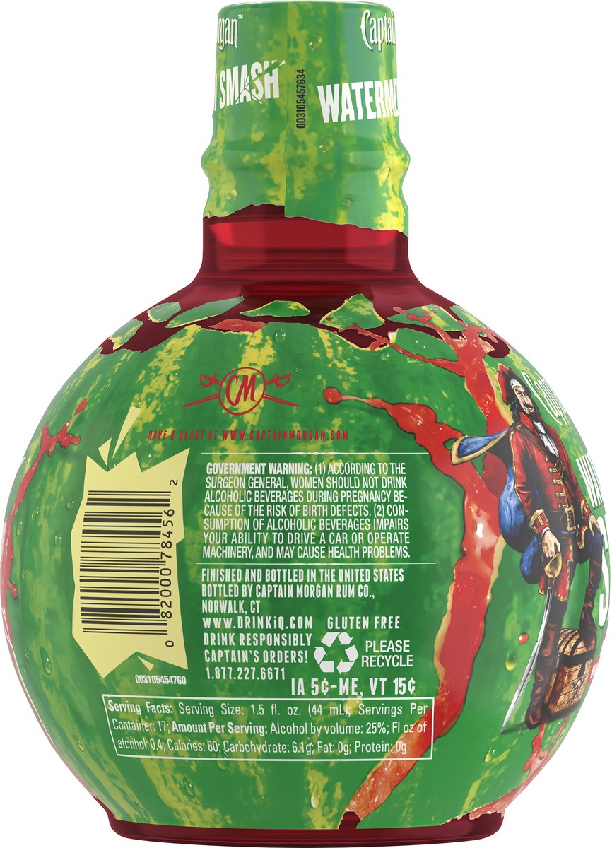 slide 3 of 3, Captain Morgan Watermelon Smash, 750 ml