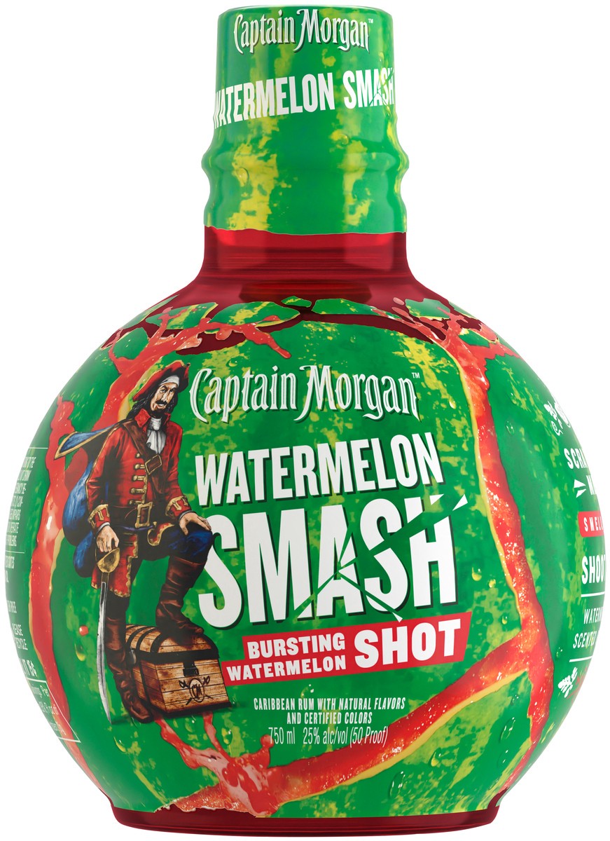 slide 1 of 3, Captain Morgan Watermelon Smash, 750 ml