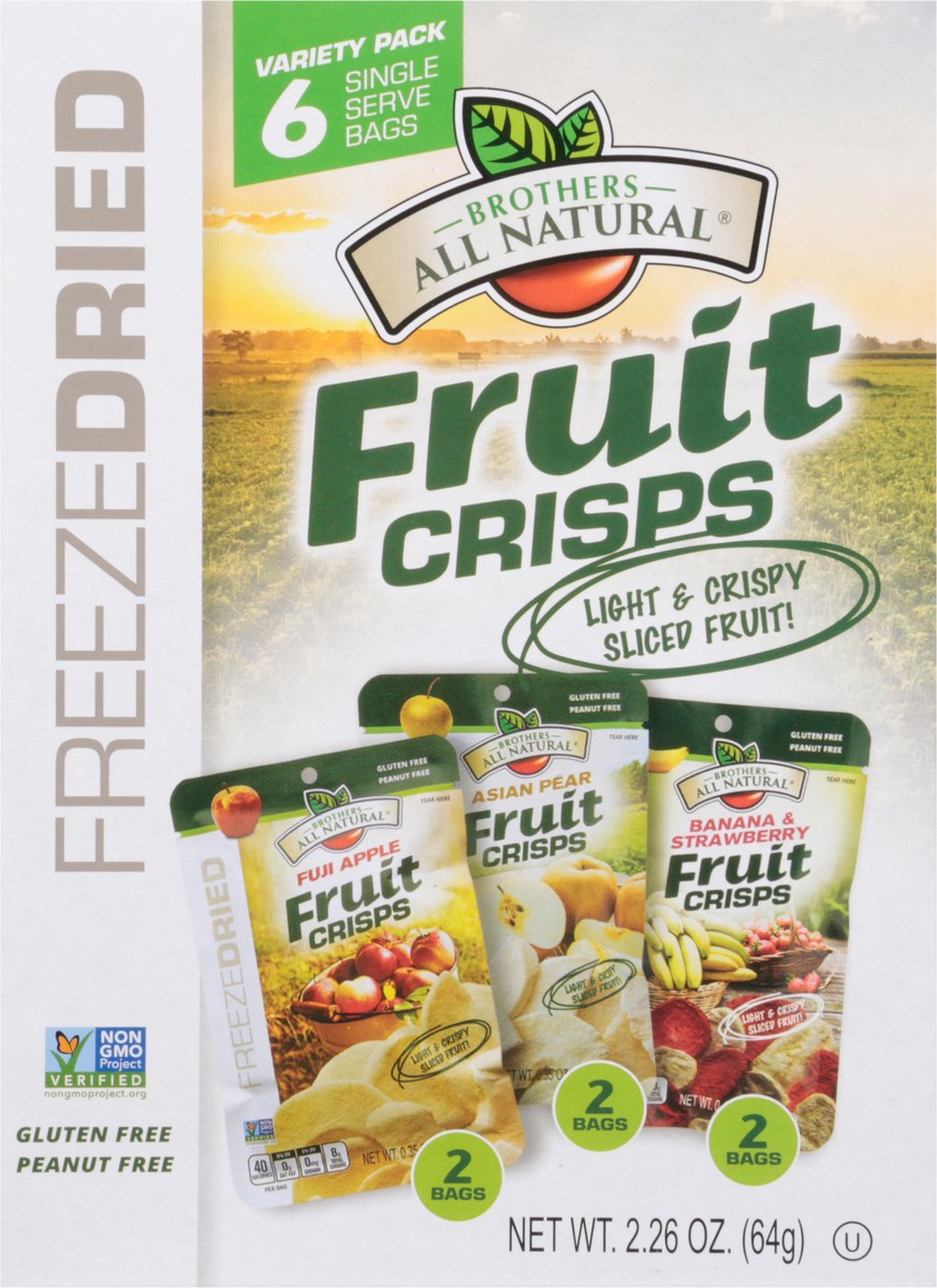 slide 7 of 14, Brothers All Natural Variety Pack Fruit Crisps 6 ea, 6 ct