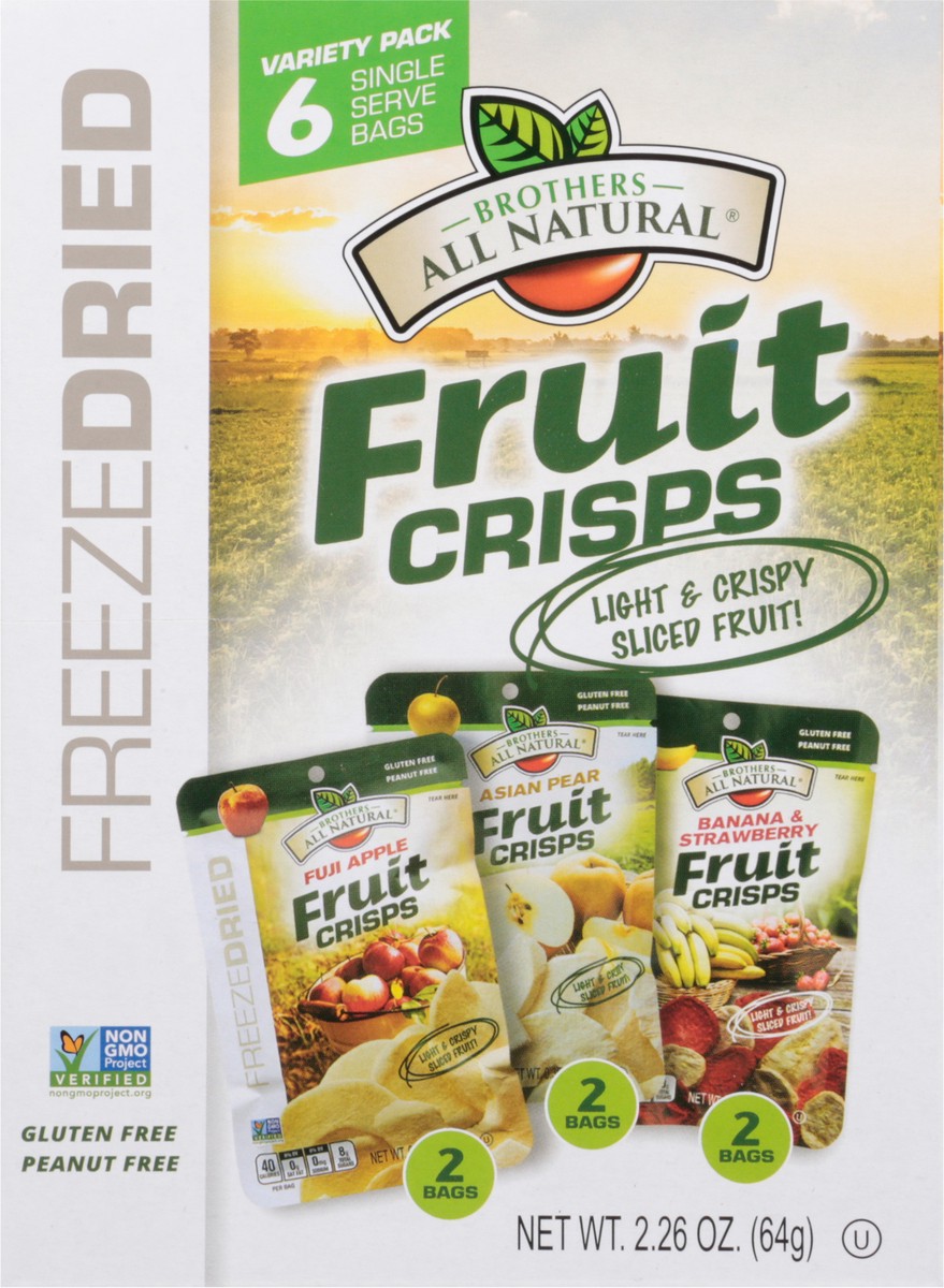 slide 8 of 14, Brothers All Natural Variety Pack Fruit Crisps 6 ea, 6 ct