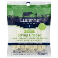 slide 1 of 1, Lucerne Dairy Farms Cheese String Mozzarella Low-Moisture Part-Skim Light, 16 ct; 1 oz