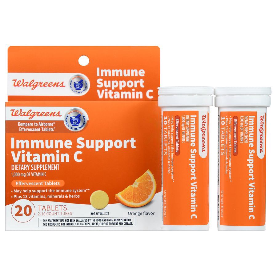 slide 1 of 5, Walgreens Wal-Born Vitamin C Effervescent Tablets Orange, 20 ct