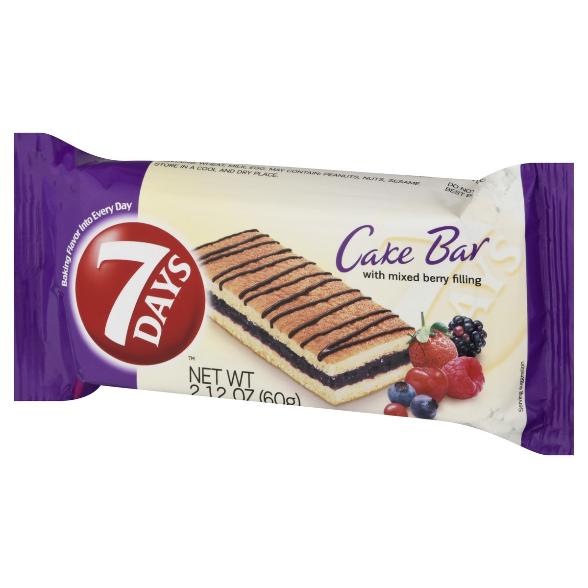 slide 3 of 13, 7DAYS Cake Bar, Mixed Berry, 2.12 oz