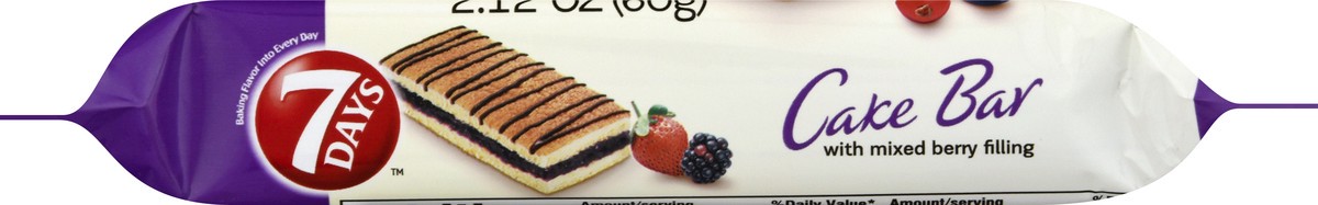 slide 9 of 13, 7DAYS Cake Bar, Mixed Berry, 2.12 oz