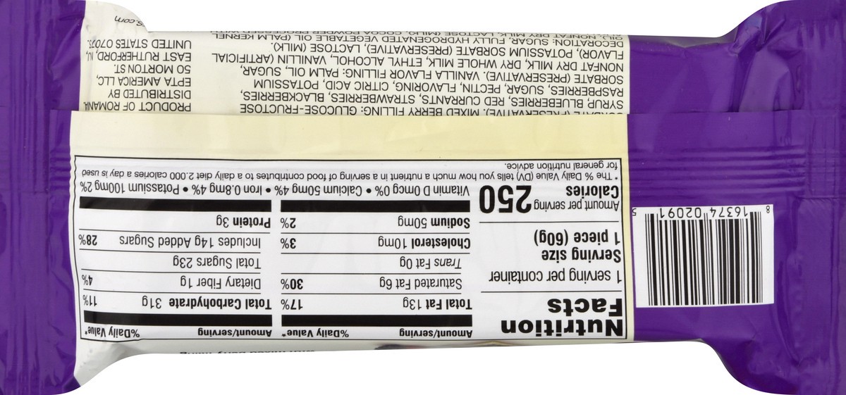 slide 10 of 13, 7DAYS Cake Bar, Mixed Berry, 2.12 oz