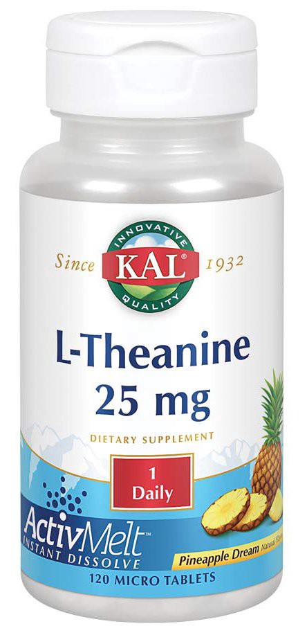 slide 1 of 1, Kal L-Theanine ActivMelt, 120 ct