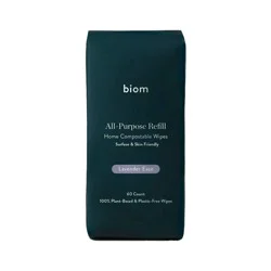 Biom Lavender Ease All Purpose Cleaning Wipes Refill - 60 ct