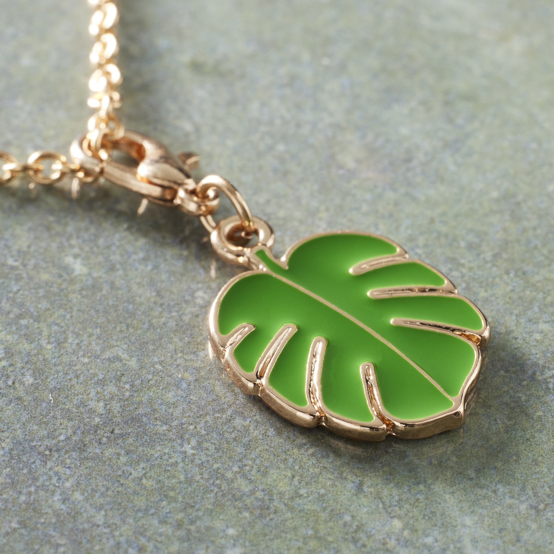 slide 2 of 2, Charmalong Gold Leaf Charm By Bead Landing, 23.5mm x 16mm