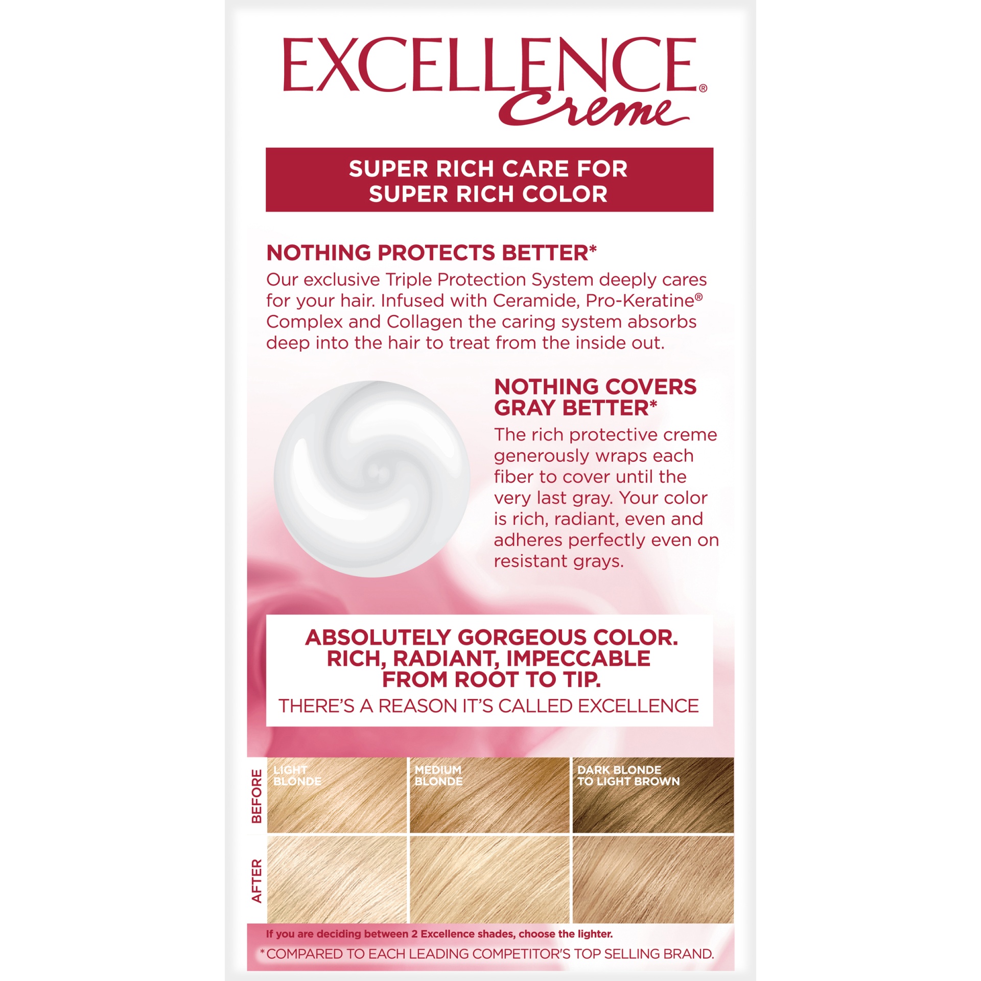 slide 2 of 7, L'Oréal Excellence Non-Drip Creme Hair Color - 9.5NB Lightest Natural Blonde, 1 ct