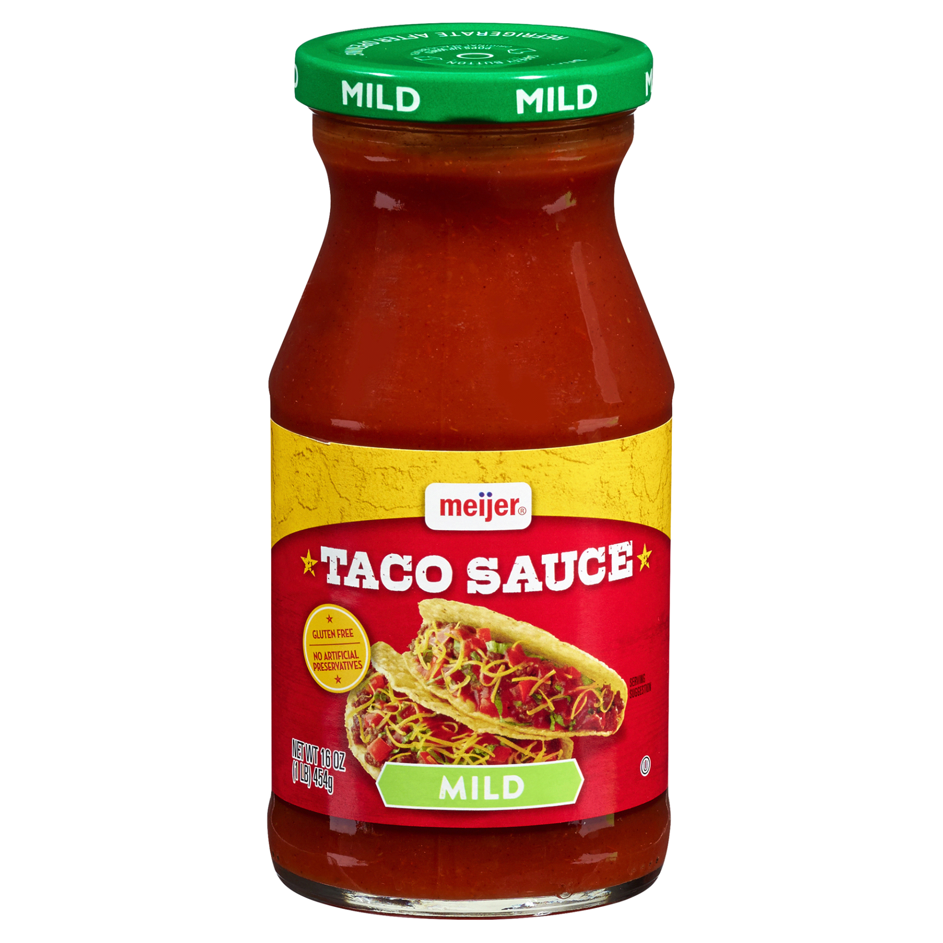 slide 1 of 3, Meijer Taco Sauce Mild, 16 ct