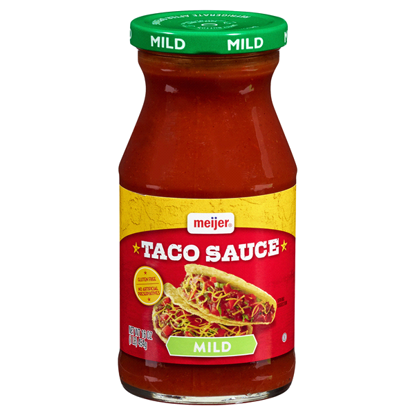 slide 1 of 3, Meijer Mild Taco Sauce, 16 oz