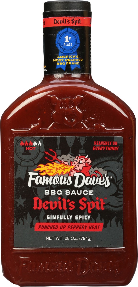 slide 6 of 9, Famous Dave's Bbq Sauce Devils Spit, 28 oz