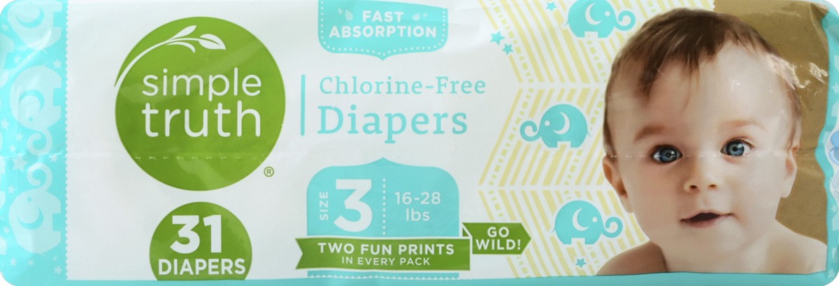 slide 4 of 4, Simple Truth Diapers 31 ea, 31 ct