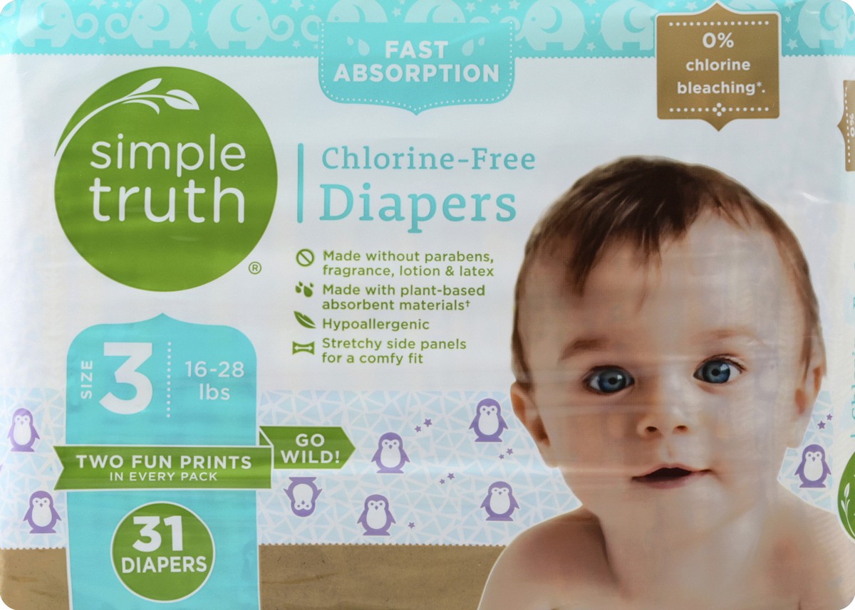 slide 1 of 4, Simple Truth Diapers 31 ea, 31 ct