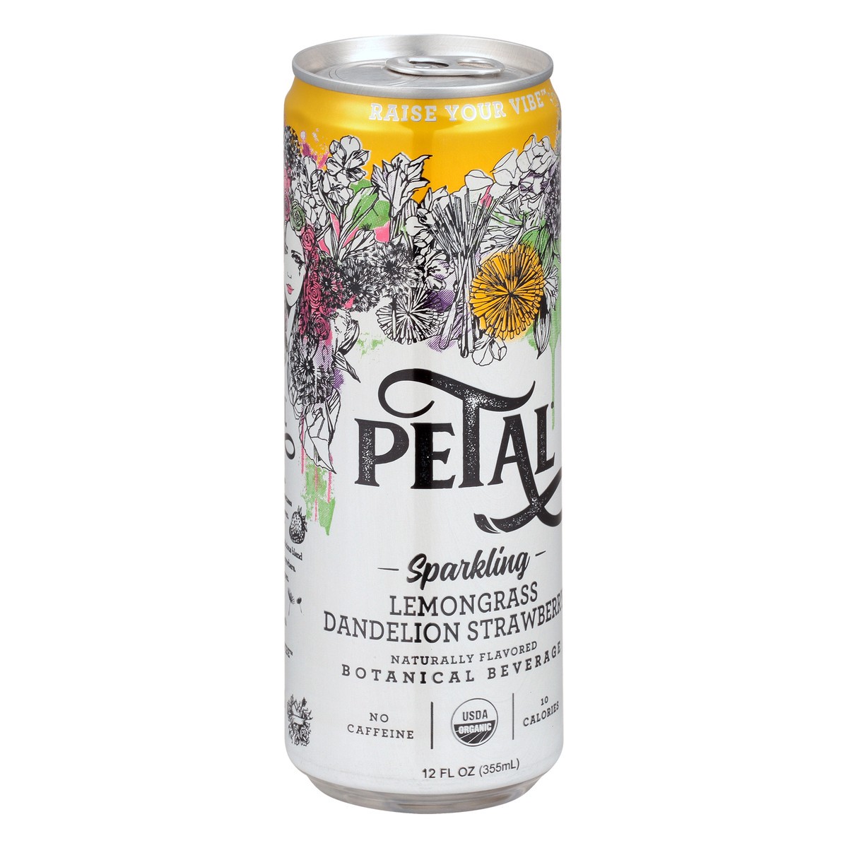 slide 6 of 13, Petal Sparkling Lemon Grass Dandelion Strawberry Botanical Beverage - 12 oz, 12 oz