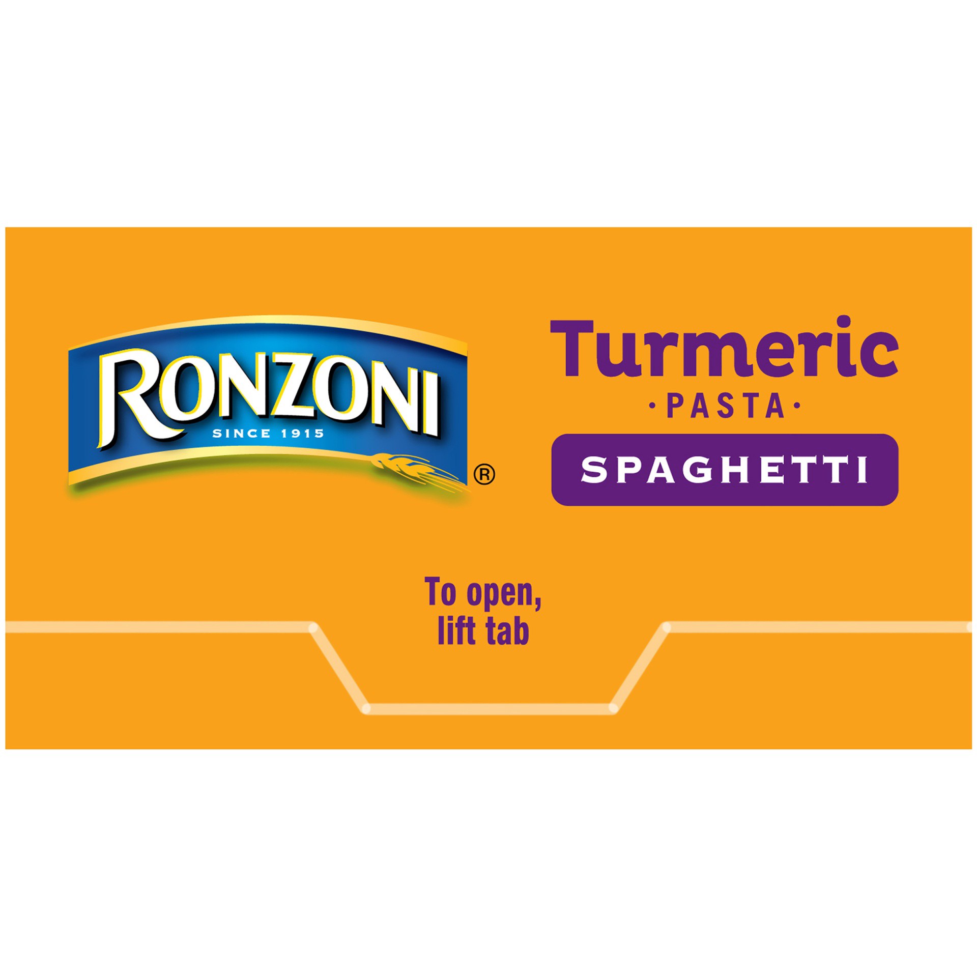 slide 5 of 8, Ronzoni Turmeric Spaghetti, 10 oz