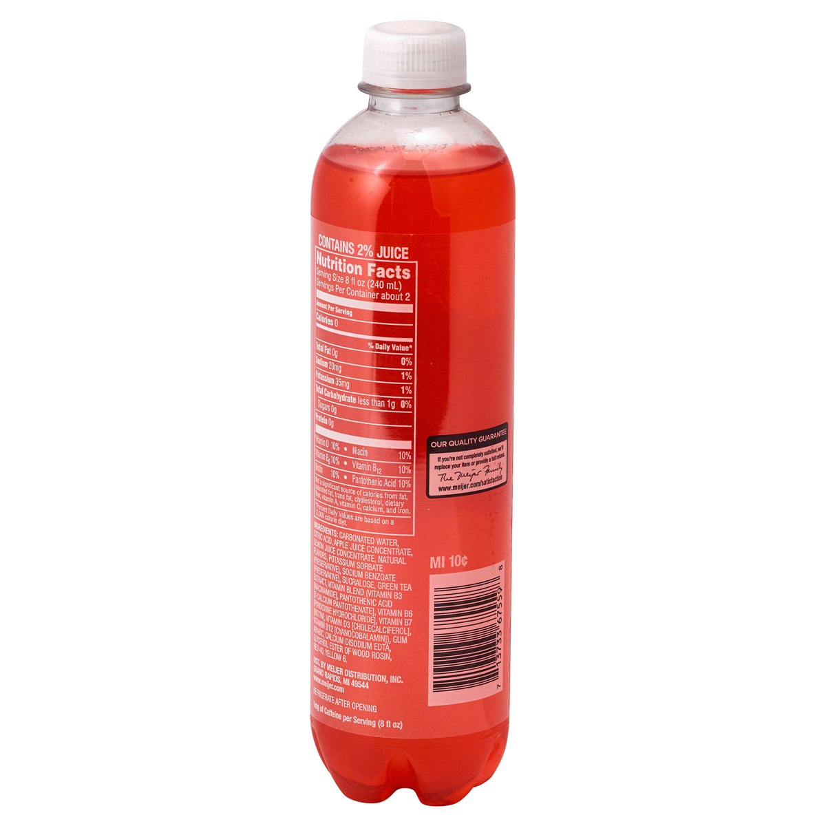slide 2 of 2, Meijer Sparkling Strawberry Lemonade Beverage - 17 oz, 17 oz