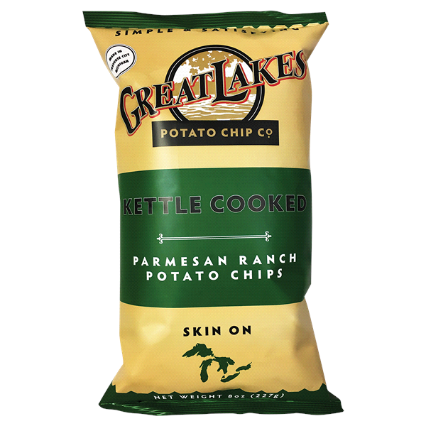 Great Lakes Potato Chip Potato Chips, Parmesan Ranch, Kettle Cooked 8