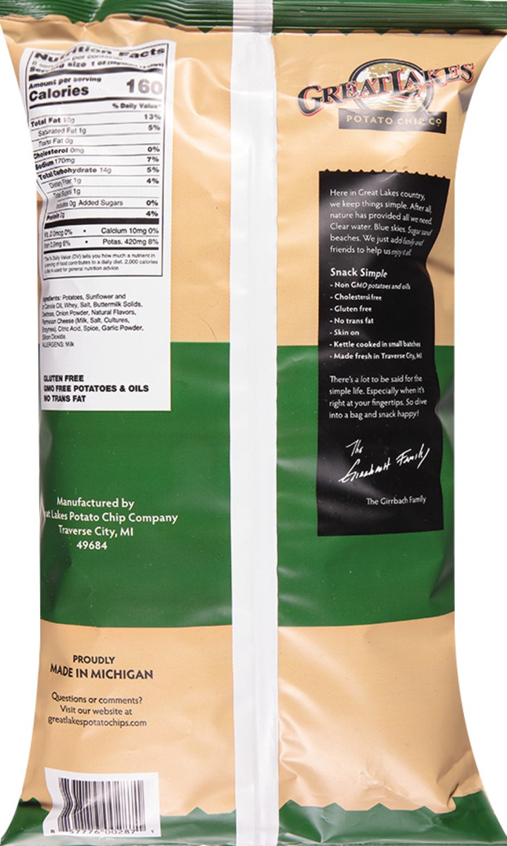 slide 4 of 9, Great Lakes Potato Chip Kettle Cooked Parmesan Ranch Potato Chips 8 oz Bag, 8 oz