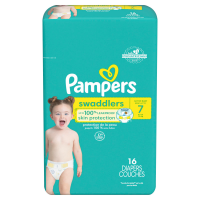 slide 15 of 29, Pampers Swaddlers Diapers, Size 7 (41+ lbs), 16 Count, Ultra Absorbent Disposable Infant Diaper, 16 ct