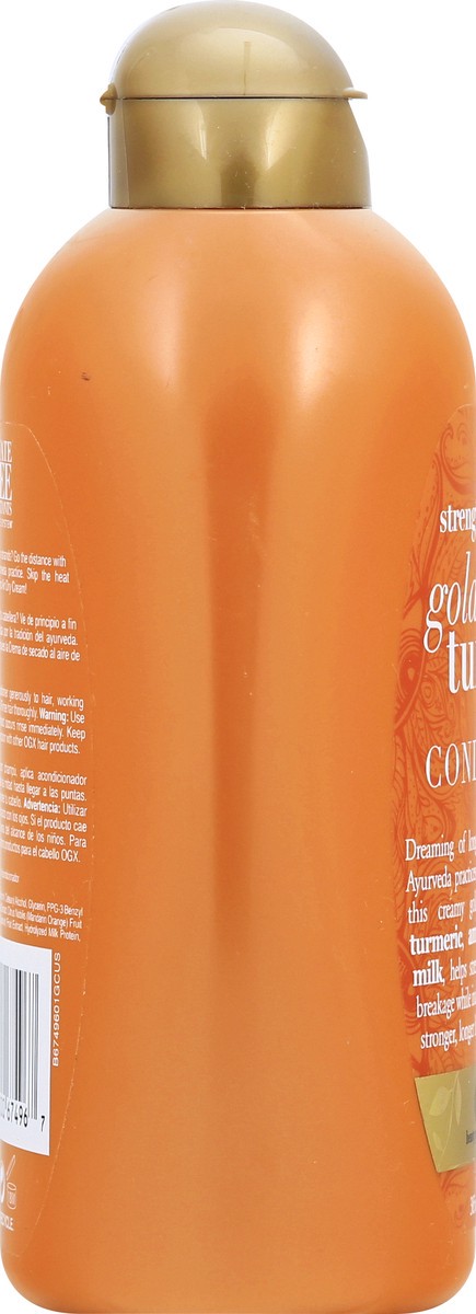 slide 6 of 11, OGX Strength & Length + Golden Turmeric Conditioner 385 ml, 13 oz