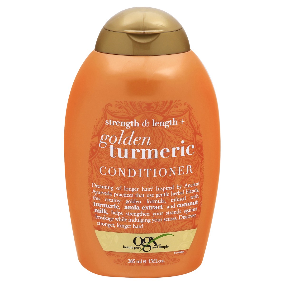 slide 2 of 11, OGX Strength & Length + Golden Turmeric Conditioner 385 ml, 13 oz