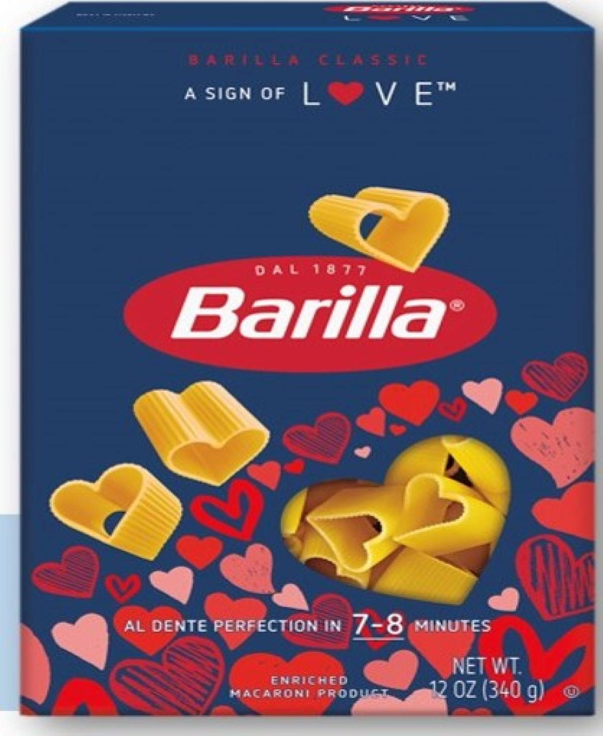 slide 1 of 5, Barilla Heart Shaped Pasta, 12 oz