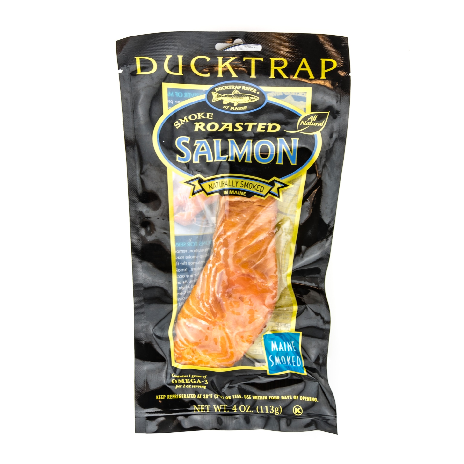 slide 1 of 1, Ducktrap River of Maine Smoke Roasted Atlantic Salmon Fillet, 4 oz