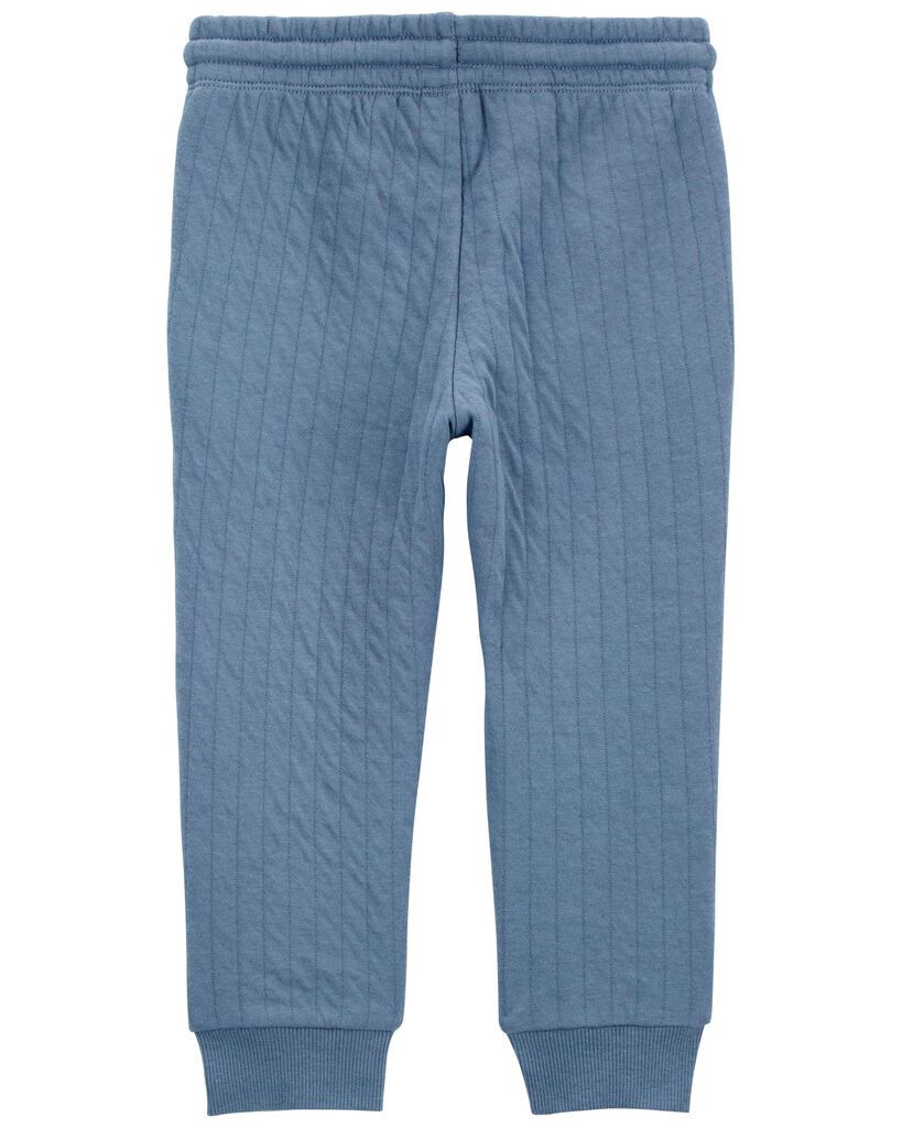 slide 2 of 3, Carter's Baby Pull-On Quilted Joggers - Blue Blue 12M, 1 ct