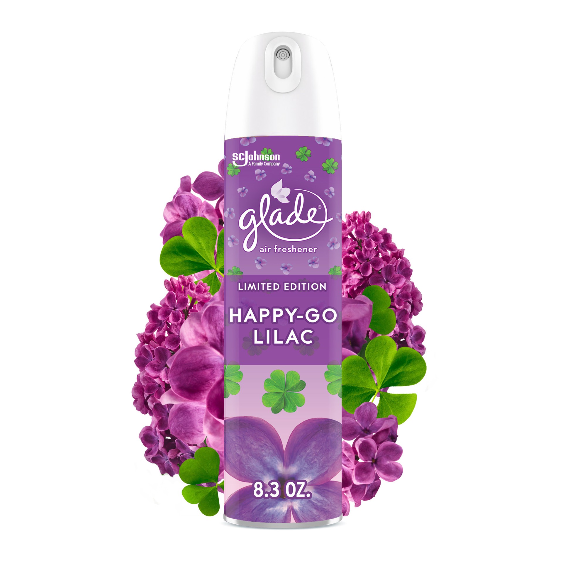 slide 4 of 5, Glade 8.3 Oz Aero Happy Go Lilac, 8.3 oz