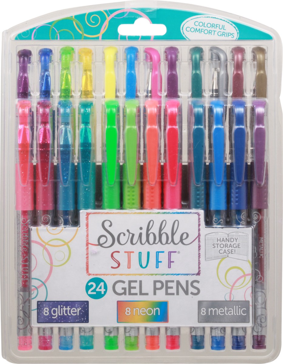 slide 1 of 11, Scribble Stuff Gel Pens 24 Gel Pens 24 ea, 24 ct