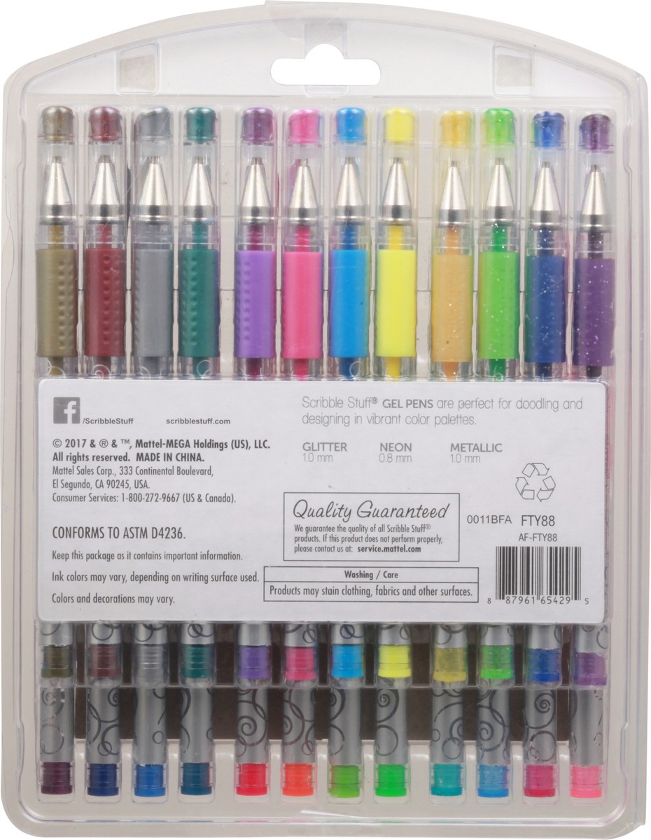 slide 5 of 11, Scribble Stuff Gel Pens 24 Gel Pens 24 ea, 24 ct