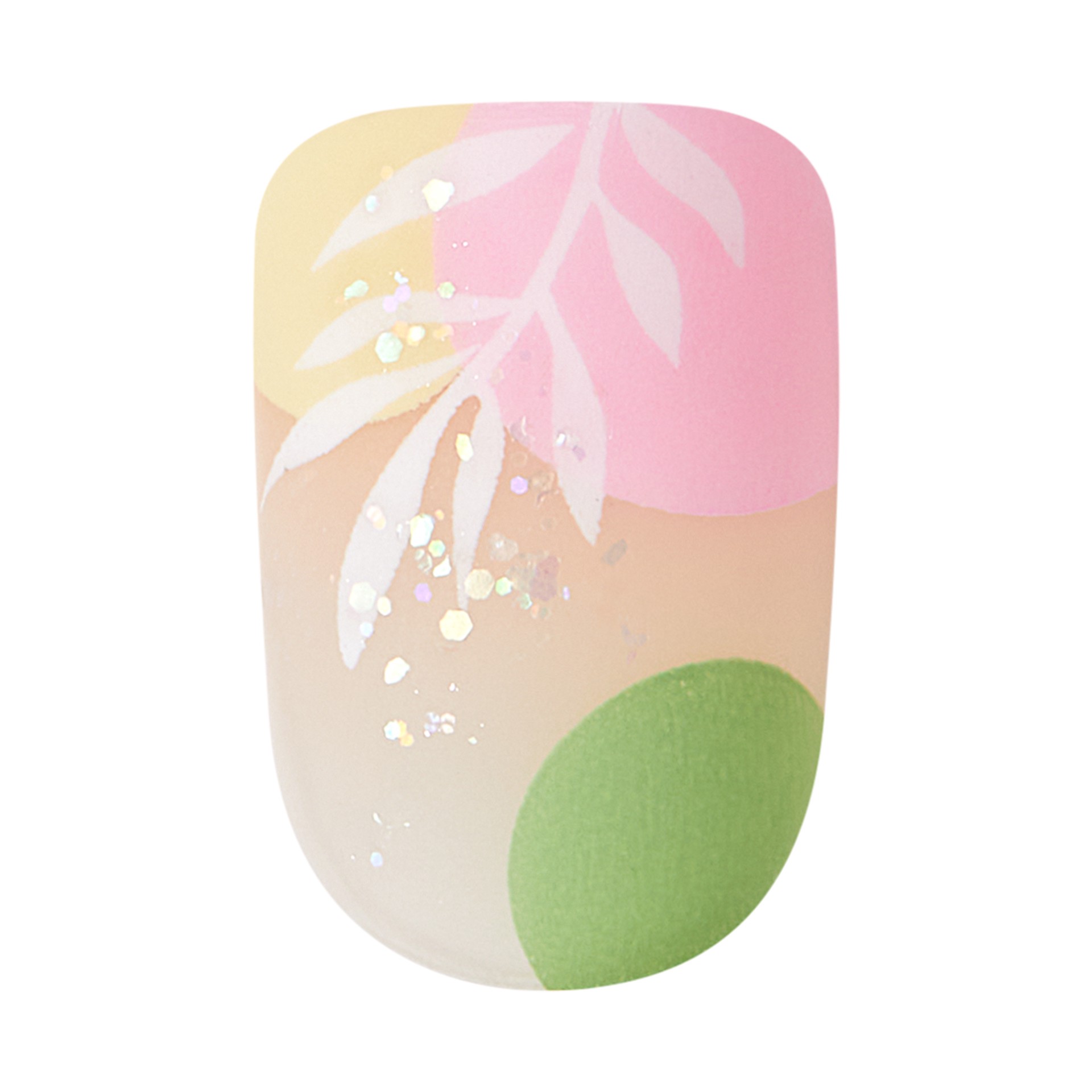 slide 4 of 5, imPRESS Spring Collection Short Square Press-On Nails, Green, 30 Pieces, 1 ct