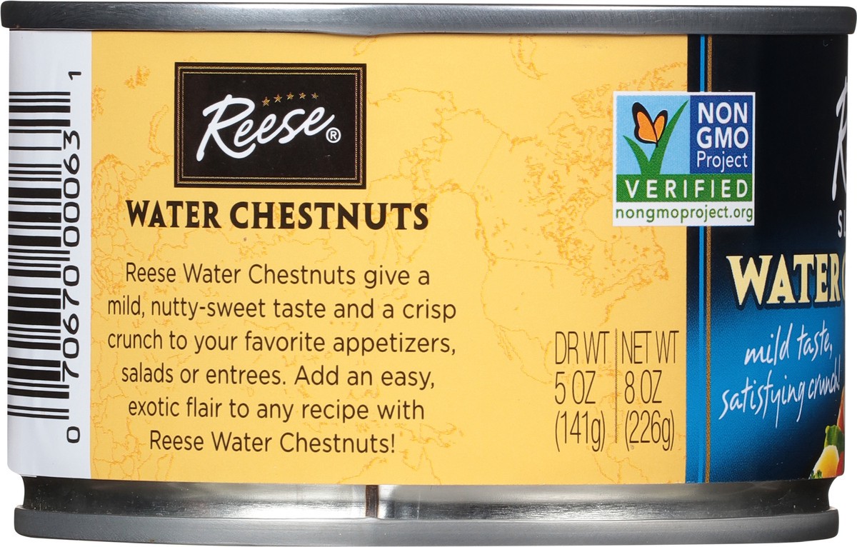 slide 8 of 9, Reese Sliced Water Chestnuts 8oz, 8 oz