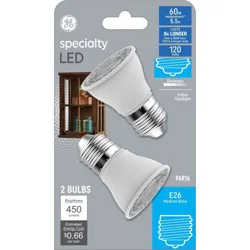 GE Household Lighting 2pk 60W Curio Cabinet PAR16 LED Light Bulbs Soft White
