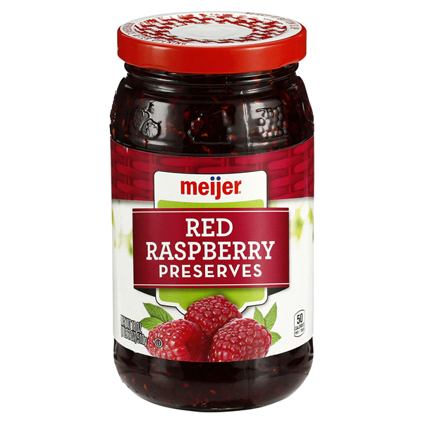 slide 1 of 1, Meijer Red Raspberry Preserves, 18 oz