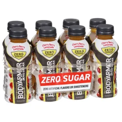 BODYARMOR Zero Sugar Cherry Berry Lemonade Electrolyte Sports Drink, 12 fl oz Bottles, 8 Pack